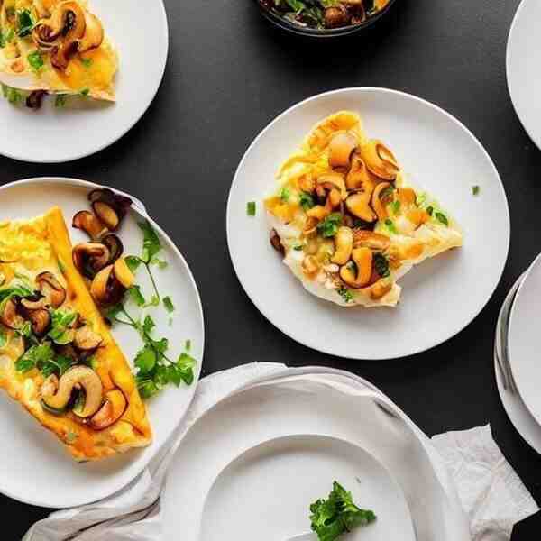 Кальмары фаршированные омлетом с шампиньонами